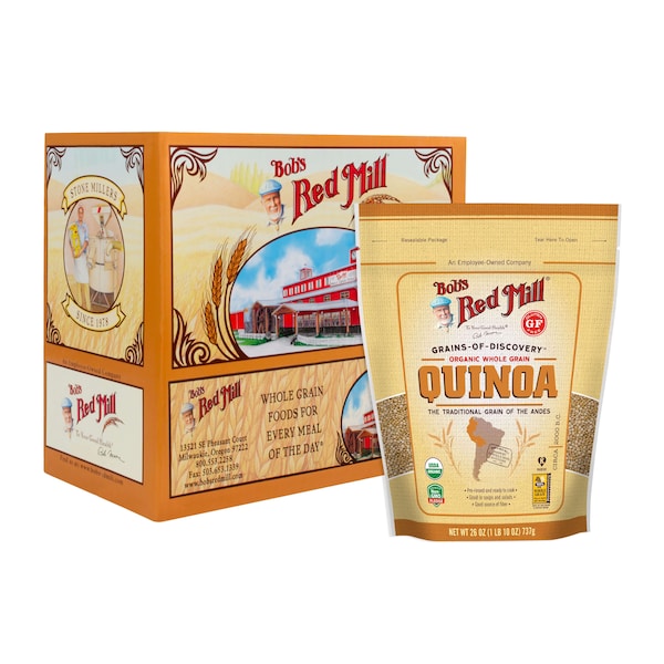 Bob's Red Mill Organic White Quinoa 26 oz. Bag, PK4